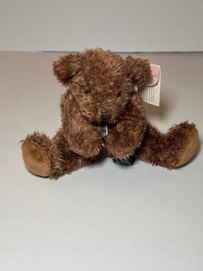 Russ Scrumpy Bear Plush NWT Bears From The Past Brown Stuffed Animal